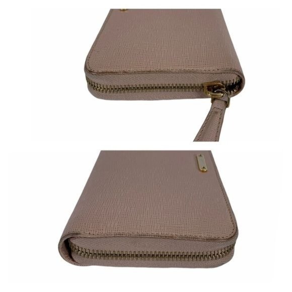 Authentic Fendi Wallet Long Hardware Blush Pink Leather Used Vintage - Picture 3 of 9